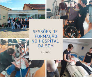Sessões de formação no hospital da SCMA