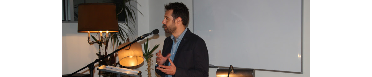 Pedro Lamares durante a tertúlia