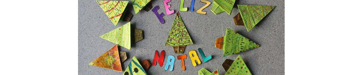 origami: árvore de natal