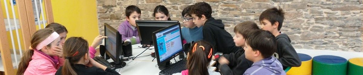 Alunos numa das atividades da semana do código.