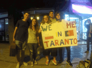 Alunos do agrupamento em Taranto