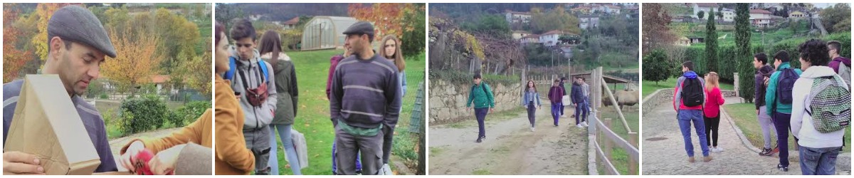 Um momento da visita.