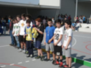 Alunos participantes com as medalhas