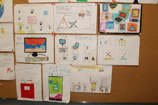 Exposição dos trabalhos dos alunos