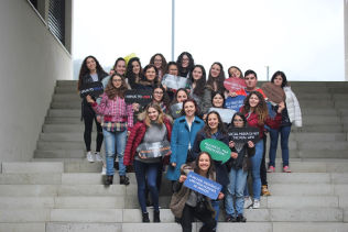 Alunos na comemoração do Dia da Desconexão