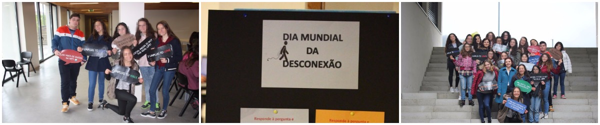 Alunos na comemoração do Dia da Desconexão