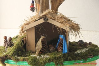 Presépio feito por alunos do 1ºCEB