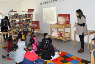 Apresentando a sinalética aos alunos.