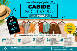 Cabide Solidário de verão