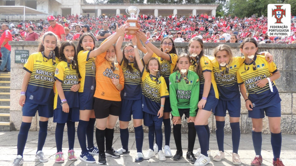 Festa no futebol feminino